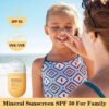 Oem Broad Spectrum Waterproof Reef Safe Non-Nano Zinc Organic Daily Suntan Lotion Invisible Mineral Sunscreen Spf 50 For Family - Image 4