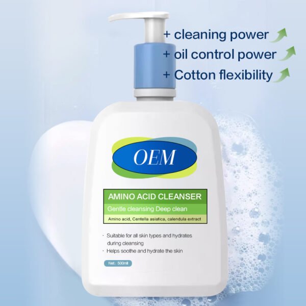 NIULOO Gentle Cleansing Moisturizing Soothing Care Sensitive Skin Facial Cleanser Manufacturer Wholesale Private Label OEM - Image 3