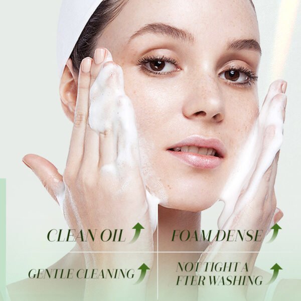 NIULOO Green Tea Cleansing Gel Gentle Cleansing Oil Control Cleanser Manufacturer Wholesale Private Label OEM - Image 5