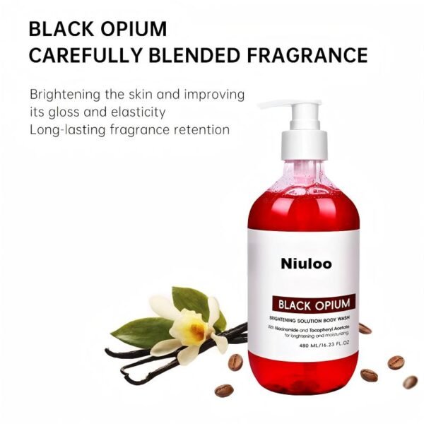 NIULOO Factory Customized Brightening Solution Body Wash Scented Shower Lotion For Moisturiz-ing With Niacinamide Manufacturer OEM Private Label