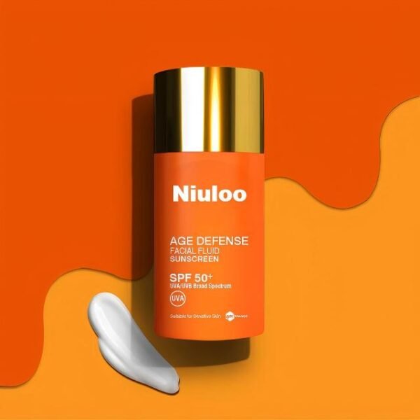 OEM Niuloo Age Defense Facial Fluid Sunscreen SPF50 40ML Manufacturer Wholesale Private Label