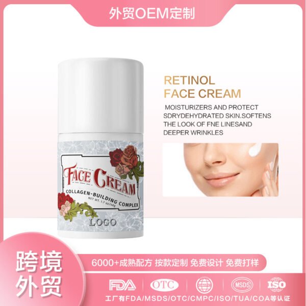 NIULOO Factory Customized Amazon TikTok Hot Selling Retinol Moisturizing Cream Hydrating Moisturizing Firming Brightening Light Line Repairing Cream Manufacturer Wholesale OEM Private Label