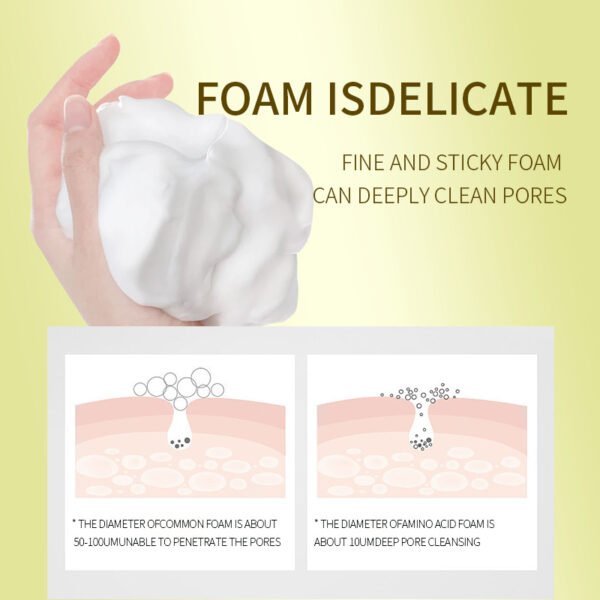 NIULOO Amazon TikTok Hot Sale Flower and Fruit Facial Cleanser Refreshing Moisturizing Cleansing Dirt Cleanser Facial Skin Care Products Manufacturer OEM Private Label - Image 3