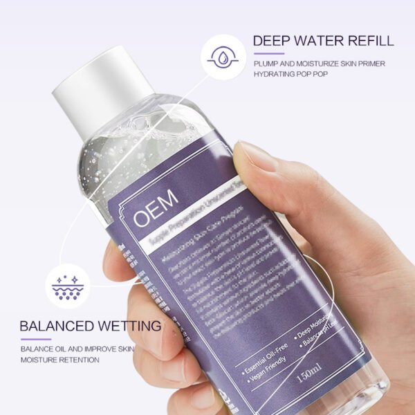 NIULOO Factory Customized Amazon TikTok Hot Selling Plant Extract Toner Refreshing Texture Gentle Moisturizing Wet Compress Toner Manufacturer OEM Private Label - Image 3