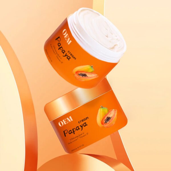 NIULOO Factory Customized Amazon TikTok Hot Selling Papaya Cream Lightens Facial Spots Freckles Cream Brightens and Moisturizes Skin Morning and Night Cream Manufacturer Wholesale OEM Private Label - Image 3