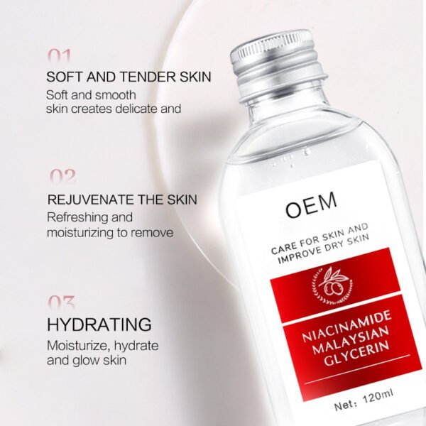NIULOO Factory Customized Amazon TikTok Hot Selling Niacinamide Malaysia Glycerin Deep Moisturizing Rejuvenating Essence Water Skin Care Glycerin Manufacturer Wholesale OEM Private Label - Image 3