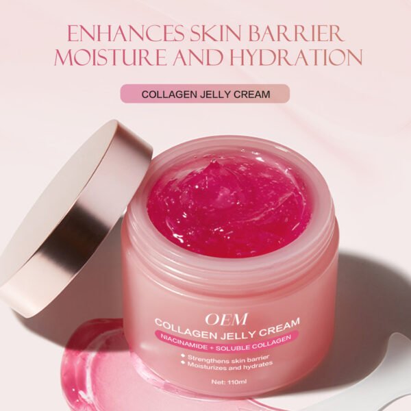 NIULOO Factory Customized Amazon TikTok Hot Selling Collagen Jelly Cream Moisturizing Firming Brightening Skin Light Line Facial Moisturizer Manufacturer Wholesale OEM Private Label - Image 3