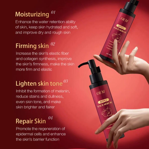NIULOO Factory Customized Amazon TikTok Hot Selling Apple Facial Essence Moisturizing Brightening Facial Care Toner Manufacturer Wholesale OEM Private Label - Image 3