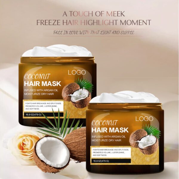 NIULOO Factory Customized Amazon TikTok Hot Selling Coconut Oil Hair Mask No Evaporation Mask Improve Frizz Repair Damaged Hair Hair Mask Manufacturer Wholesale OEM Private Label - Image 3