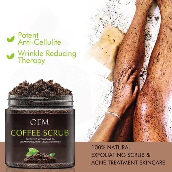 NIULOO Factory Customized Amazon TikTok Hot Selling Coffee Scrub Exfoliating Cleansing Body Scrub Manufacturer Wholesale OEM Private Label - Image 3