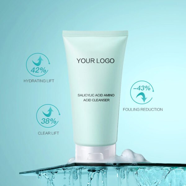 NIULOO Factory Customized Amazon TikTok Hot Sale Salicylic Acid Amino Acid Facial Cleanser Women's Special Cleanser Cleansing Products Manufacturer Wholesale OEM Private Label - Image 3