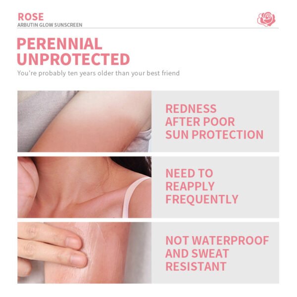 NIULOO Amazon TikTok Best Selling Sunscreen Arbutin Sunscreen Lotion Anti-UV Refreshing Non-greasy Cream Manufacturer OEM Private Label - Image 4