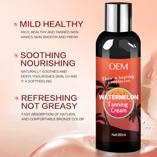 NIULOO Factory Customized Amazon TikTok Hot Selling Sunless Tanning Cream European and American Natural Wheat Bronze Tanning Lotion Moisturizing Moisturizing Cream Manufacturer Wholesale OEM Private Label - Image 4