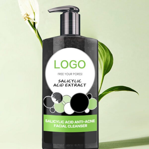 NIULOO Factory Customized Amazon TikTok Hot Selling Salicylic Acid Facial Cleanser Gentle Deep Cleansing Improve Acne Skin Cleanser Manufacturer Wholesale OEM Private Label - Image 4
