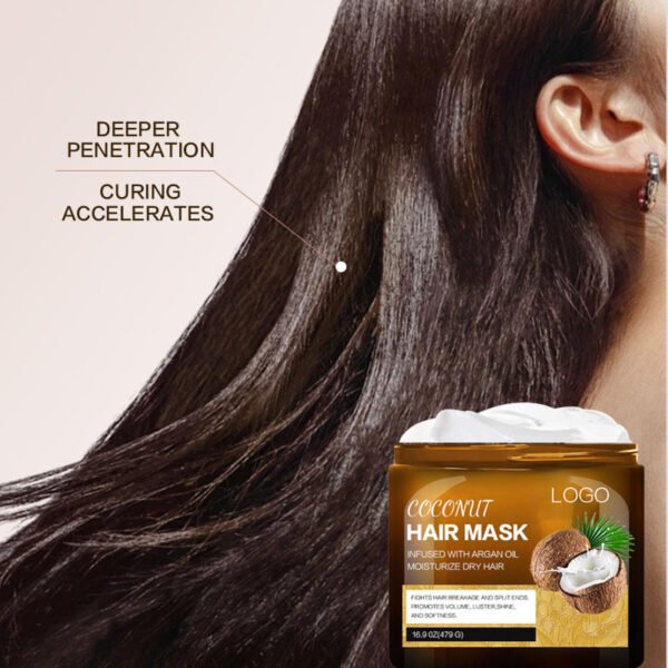 NIULOO Factory Customized Amazon TikTok Hot Selling Coconut Oil Hair Mask No Evaporation Mask Improve Frizz Repair Damaged Hair Hair Mask Manufacturer Wholesale OEM Private Label - Image 4