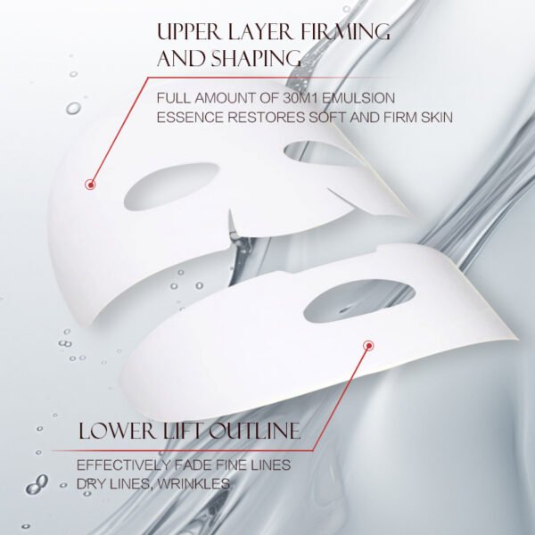NIULOO Factory Customized Amazon TikTok Hot Selling Collagen Mask Deep Moisturizing Soluble Water Whitening Transparent Mask Manufacturer OEM Private Label - Image 4