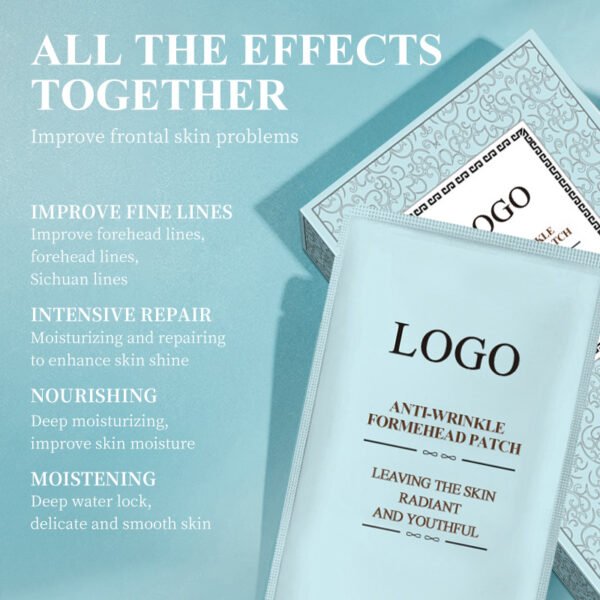 NIULOO factory customized Amazon TikTok hot selling hydrogel forehead patch light fine lines forehead lines Sichuan word line patch sensitive skin can be used Manufacturer wholesale OEM private label - Image 4