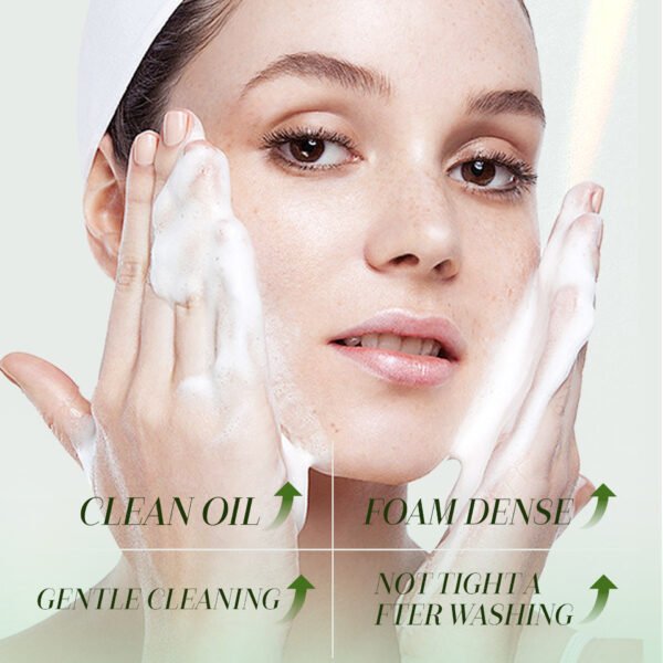 NIULOO Factory Customized Amazon TikTok Hot Selling Water Oxygen Rejuvenating Soothing Cleanser Refreshing Oil Control Gentle Cleansing Face Wash Manufacturer OEM Private Label - Image 5