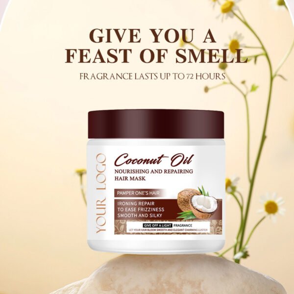 NIULOO Factory Customized Amazon TikTok Hot Selling Coconut Hair Mask Repair Frizzy Softening Conditioner Nutrition Hair Treatment Cream Manufacturer Wholesale OEM Private Label - Image 5