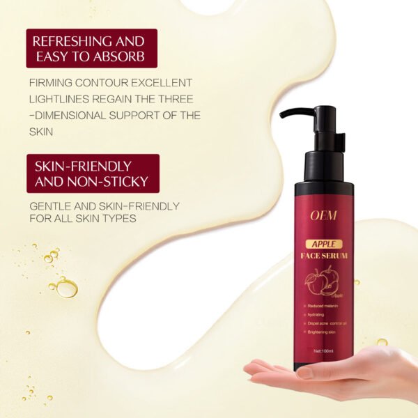 NIULOO Factory Customized Amazon TikTok Hot Selling Apple Facial Essence Moisturizing Brightening Facial Care Toner Manufacturer Wholesale OEM Private Label - Image 5