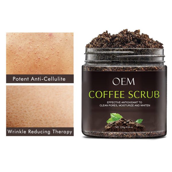 NIULOO Factory Customized Amazon TikTok Hot Selling Coffee Scrub Exfoliating Cleansing Body Scrub Manufacturer Wholesale OEM Private Label - Image 5