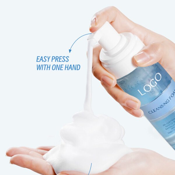 NIULOO Factory Customized Amazon TikTok Hot Selling Amino Acid Cleansing Mousse Pore Cleansing Oil Control Gentle Non-tightening Foaming Facial Cleanser Manufacturer Wholesale OEM Private Label - Image 5