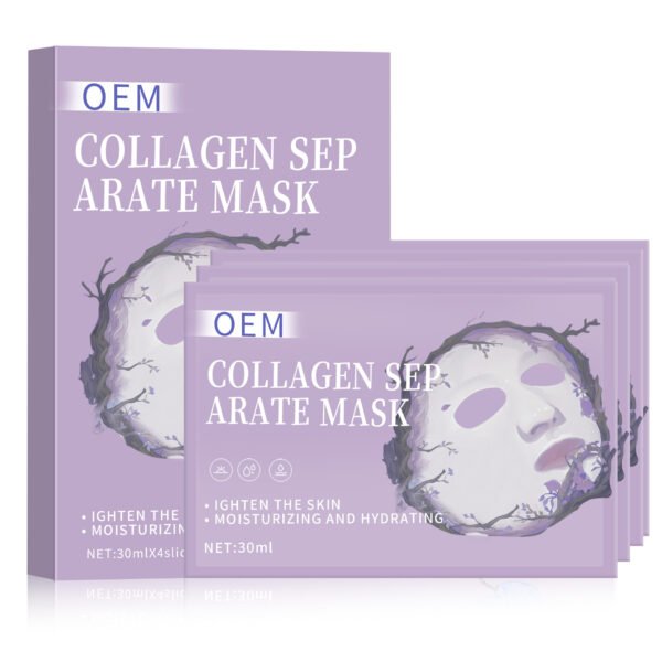 NIULOO Factory Customized Korean Hot Split Collagen Mask Whitening Transparent Dissolvable Upper and Lower Face Split Mask Manufacturer OEM Private Label - Image 7