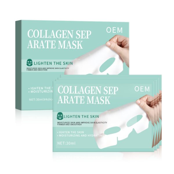 NIULOO Factory Customized Korean Hot Split Collagen Mask Whitening Transparent Dissolvable Upper and Lower Face Split Mask Manufacturer OEM Private Label - Image 8