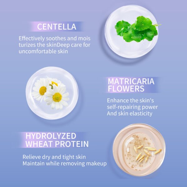 NIULOO factory customized mild non-irritating makeup remover deep cleansing makeup remover makeup remover manufacturer OEM private label - Image 4